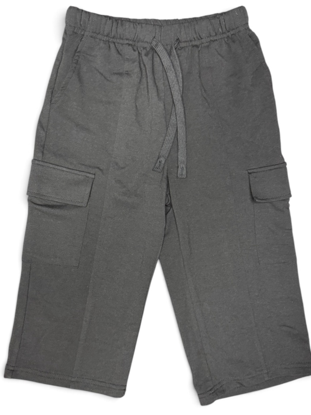 Kids Black Cargo Sweatpants 8-9Y Drawstring Joggers NWT